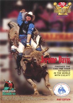1996 High Gear Rodeo Crown Jewels #70 Jerome Davis Back